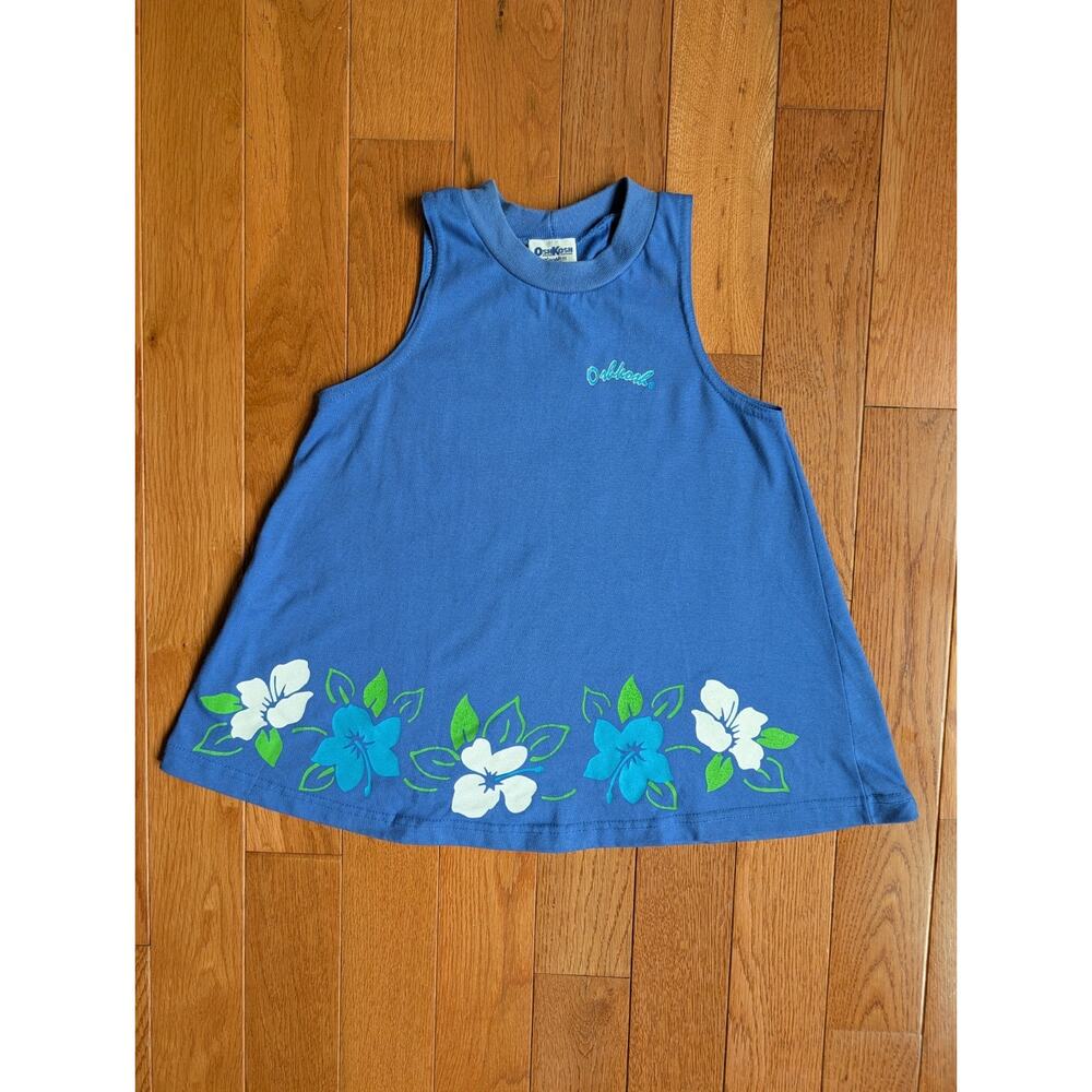 Vintage 90s OshKosh B'gosh Girls Tropical Tank Top Size 6
